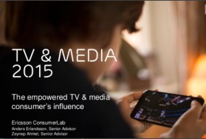Ericsson  Nowy raport Ericsson TV & Media Report 2015 cover
